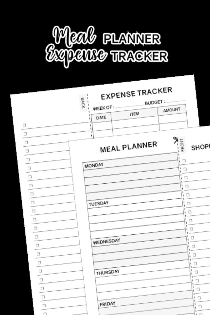 a meal planner, grocery budget printable, or budgeting app that includes food tracking.