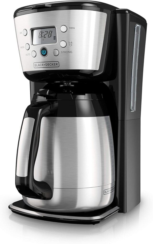 programmable thermal coffee maker under 50 keeps coffee hot longer