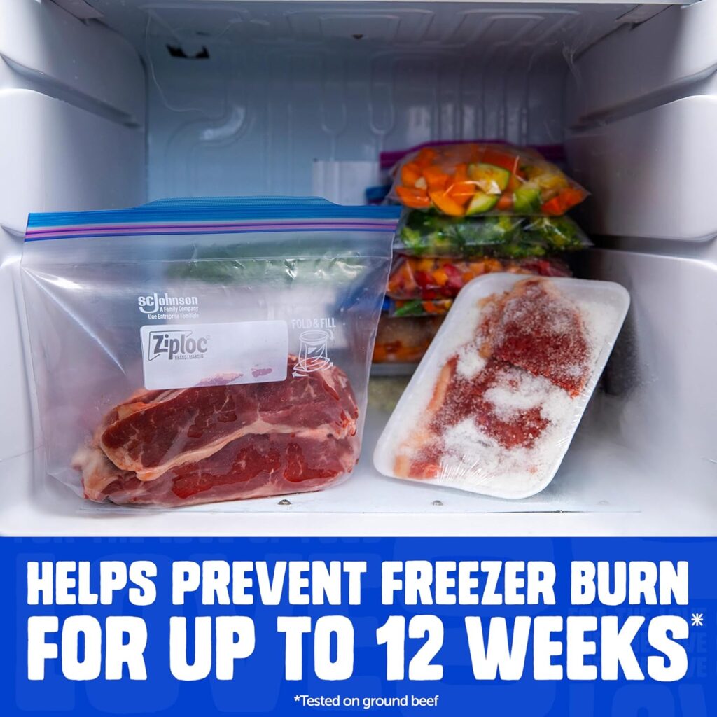 best disposable freezer bags large ziploc for bulk freezer meals space saving